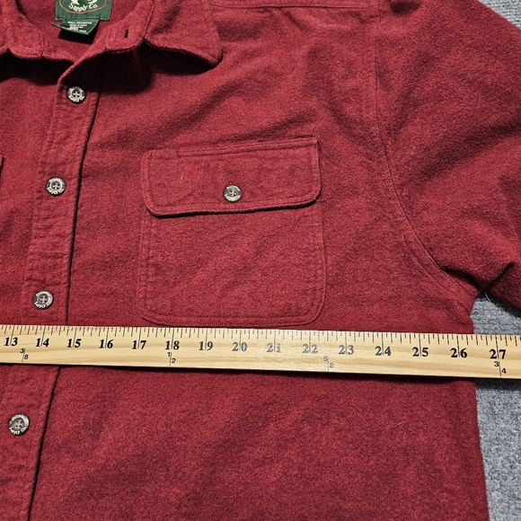 Vintage Stillwater Supply Co Chamois Flannel Button Up Shirt Mens 2XL Long Sleev - Picture 12 of 14